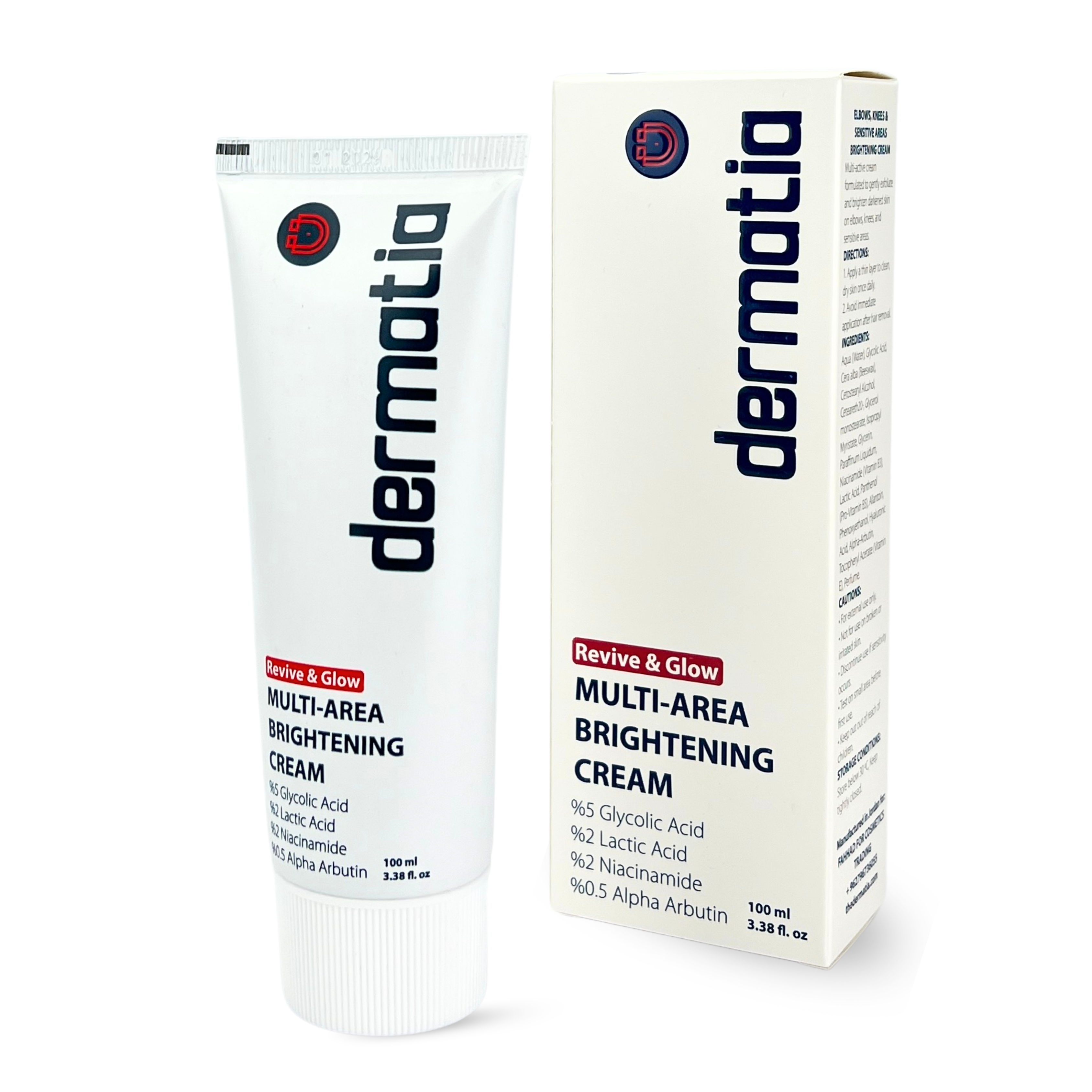 dermatia Revive & Glow Multi Area Brightening Cream 100ml